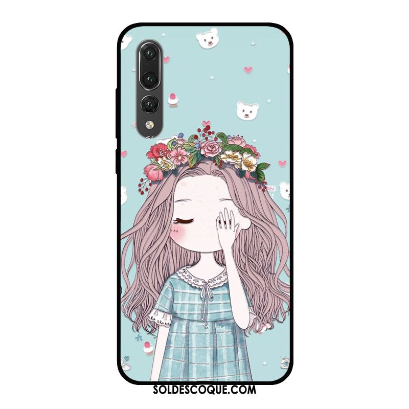 Coque Huawei P20 Pro Personnalité Silicone Tendance Étui Vert En Vente