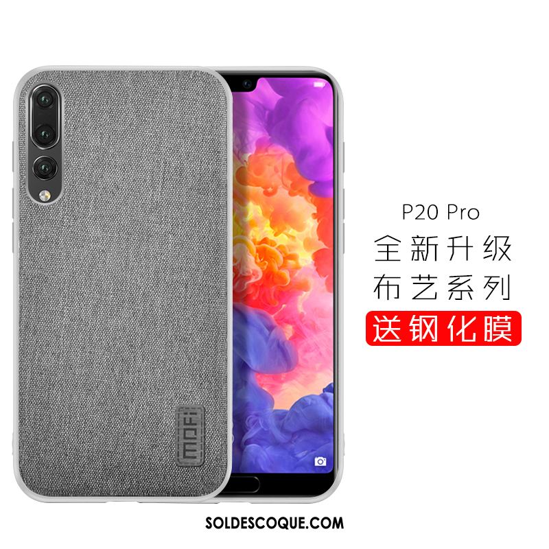 Coque Huawei P20 Pro Protection Incassable Étui Marque De Tendance Gris Soldes