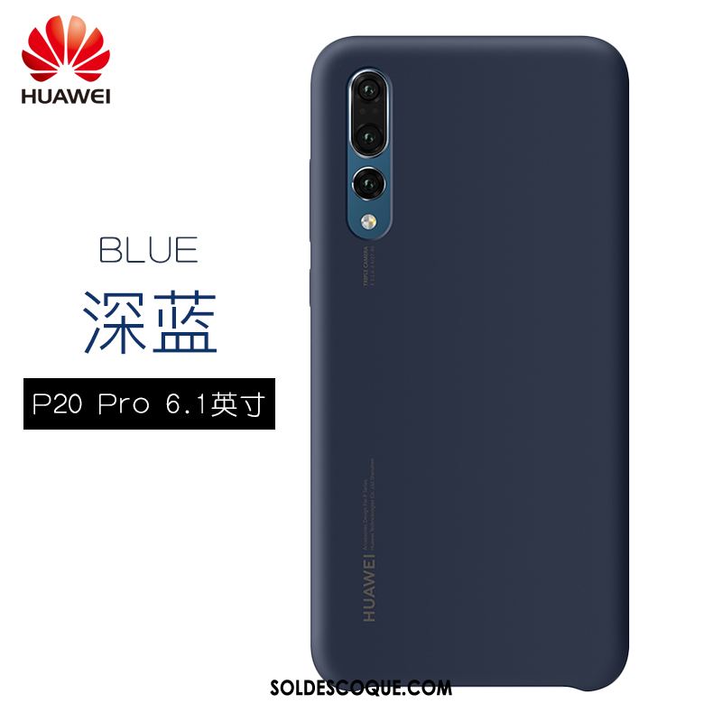 Coque Huawei P20 Pro Rose Mode Fluide Doux Authentique Protection Housse Soldes