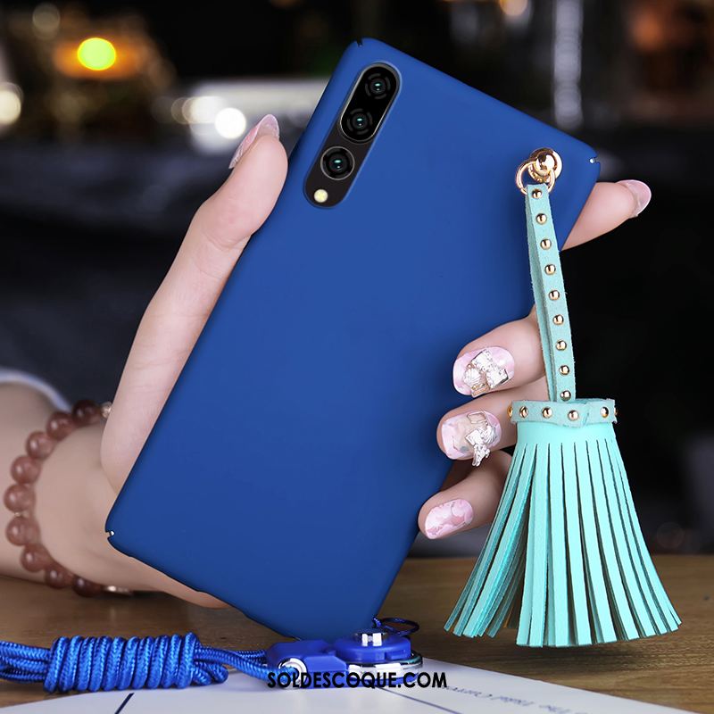 Coque Huawei P20 Pro Rouge Délavé En Daim Difficile Téléphone Portable Housse Soldes