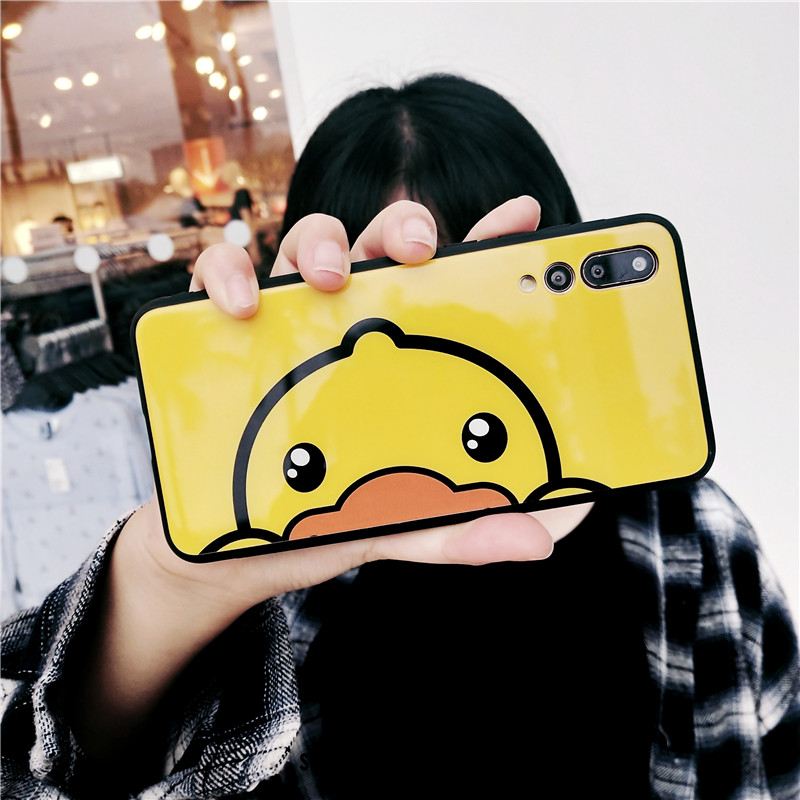 Coque Huawei P20 Pro Téléphone Portable Jaune Protection Amoureux Étui Soldes