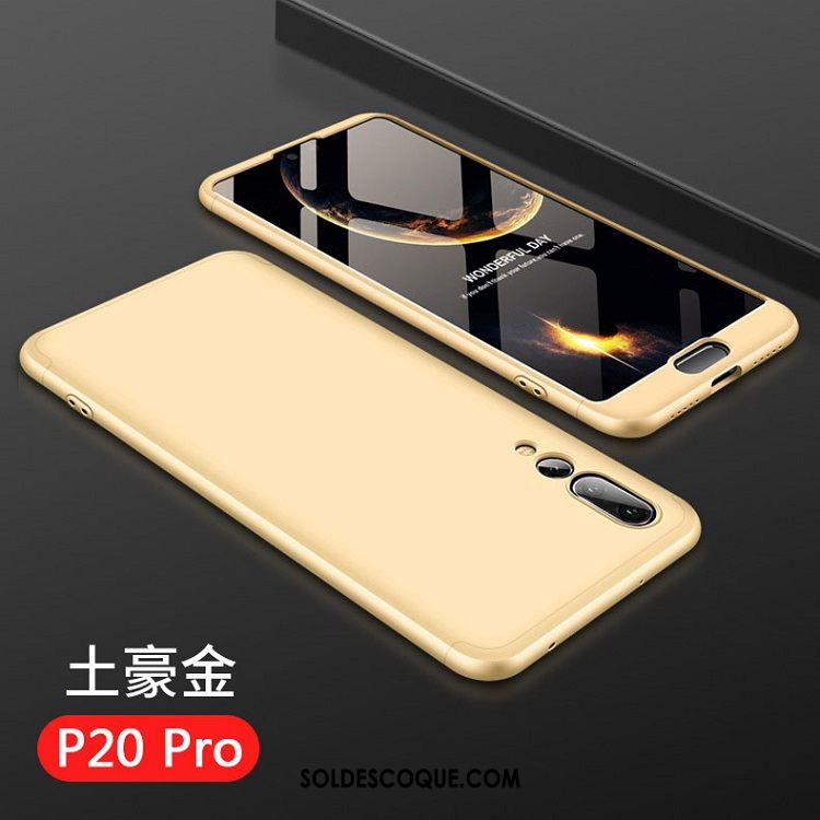 Coque Huawei P20 Pro Téléphone Portable Protection Délavé En Daim Or Rose Incassable Pas Cher