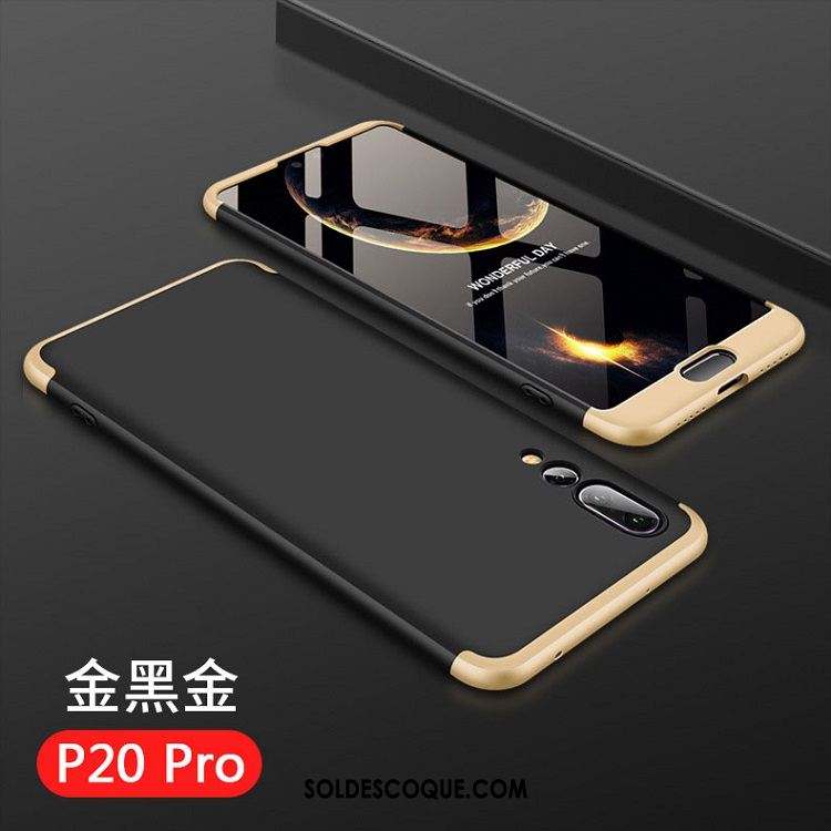 Coque Huawei P20 Pro Téléphone Portable Protection Délavé En Daim Or Rose Incassable Pas Cher