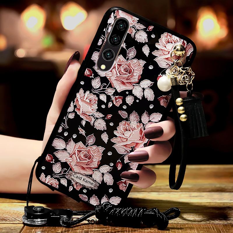 Coque Huawei P20 Pro Une Agrafe Strass Gaufrage Fluide Doux Tout Compris Soldes