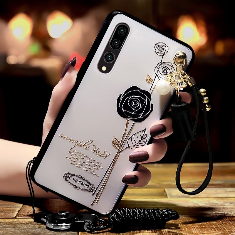 Coque Huawei P20 Pro Une Agrafe Strass Gaufrage Fluide Doux Tout Compris Soldes