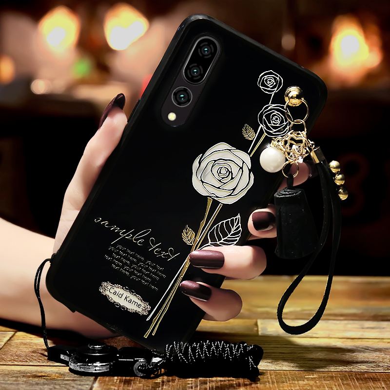 Coque Huawei P20 Pro Une Agrafe Strass Gaufrage Fluide Doux Tout Compris Soldes