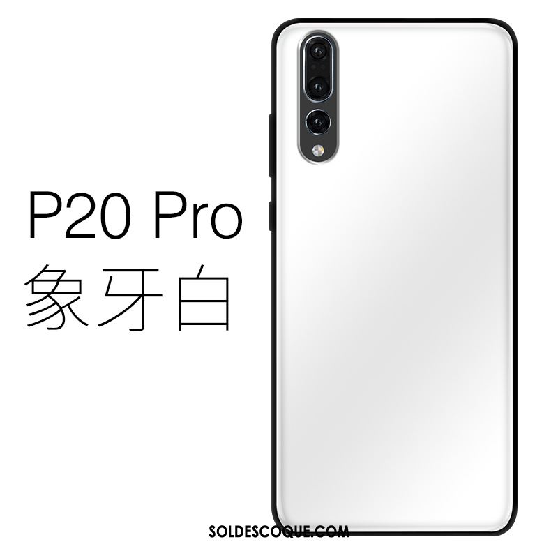 Coque Huawei P20 Pro Verre Jaune Téléphone Portable Silicone Très Mince Housse Soldes
