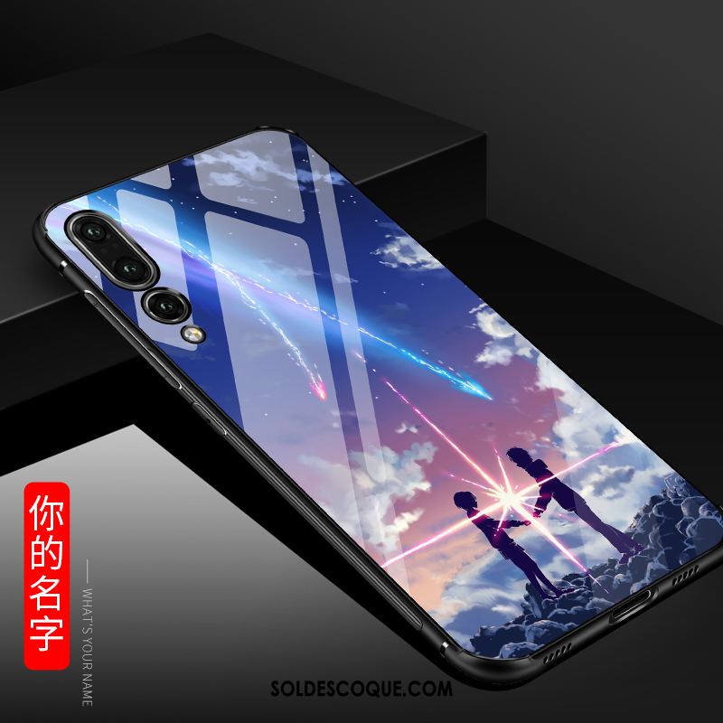 Coque Huawei P20 Pro Verre Personnalité Bleu Tout Compris Téléphone Portable En Ligne