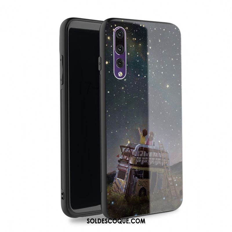 Coque Huawei P20 Pro Étui Protection Contre Les Explosions Rose Nouveau Verre Trempé Soldes