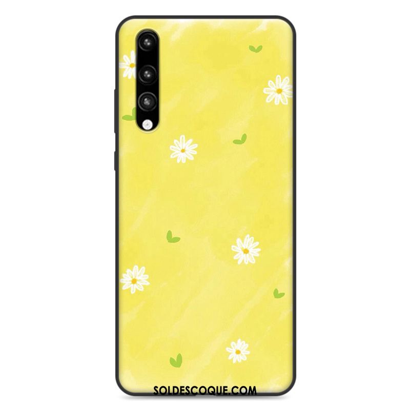 Coque Huawei P20 Pro Étui Vintage Blanc Téléphone Portable Tendance En Ligne