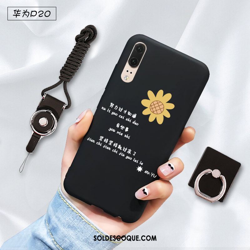 Coque Huawei P20 Protection Noir Étui Personnalité Incassable Housse Soldes