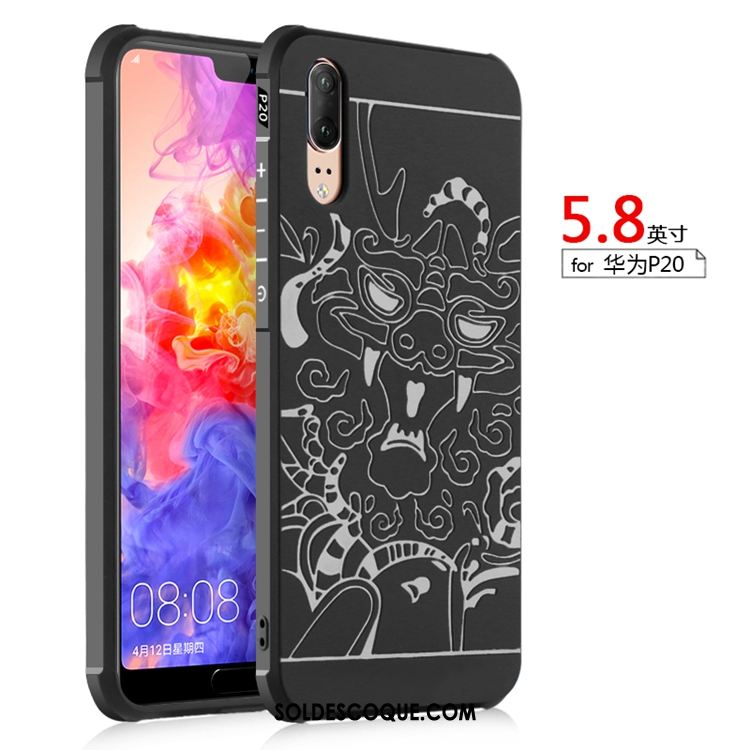 Coque Huawei P20 Tempérer Support Fluide Doux Membrane Clair France