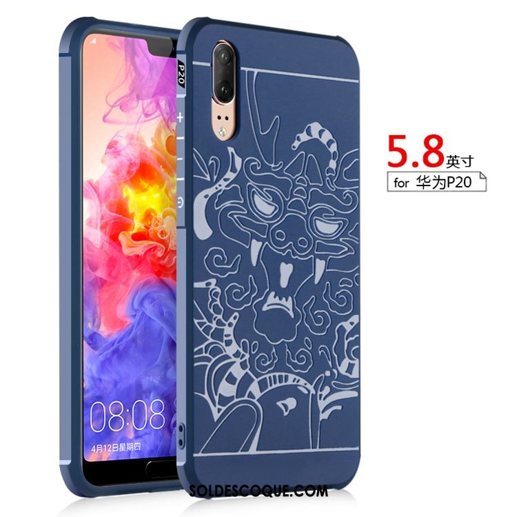 Coque Huawei P20 Tempérer Support Fluide Doux Membrane Clair France