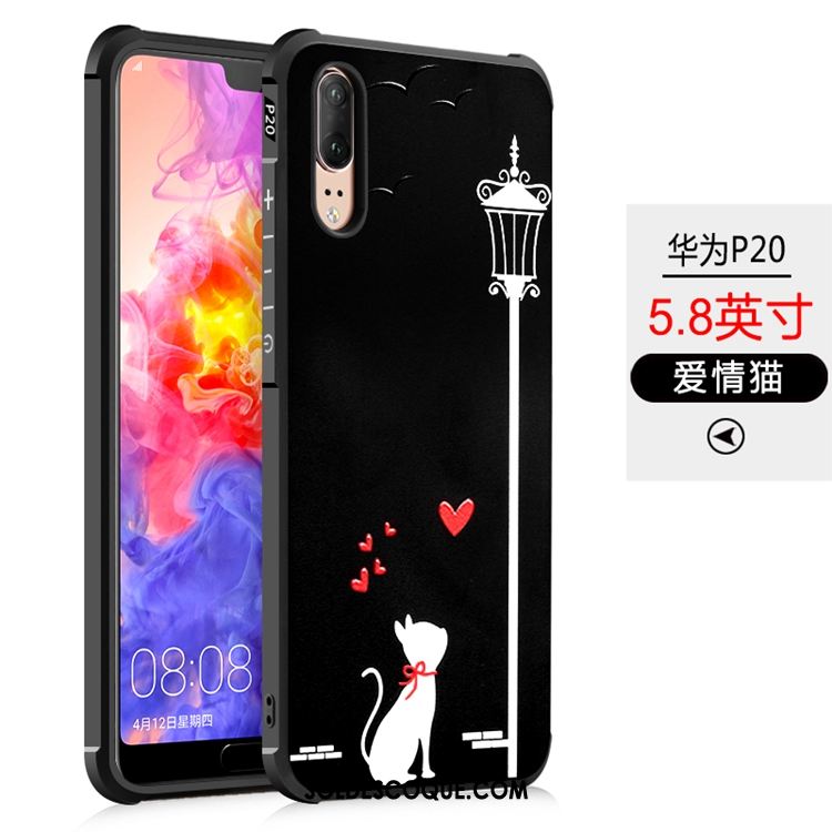 Coque Huawei P20 Tout Compris Ballon Téléphone Portable Gaufrage Support Soldes