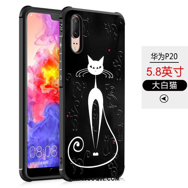 Coque Huawei P20 Tout Compris Ballon Téléphone Portable Gaufrage Support Soldes