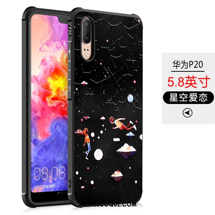 Coque Huawei P20 Tout Compris Ballon Téléphone Portable Gaufrage Support Soldes