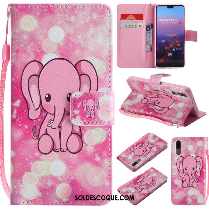 Coque Huawei P20 Tout Compris Rose Incassable Téléphone Portable Étui En Ligne