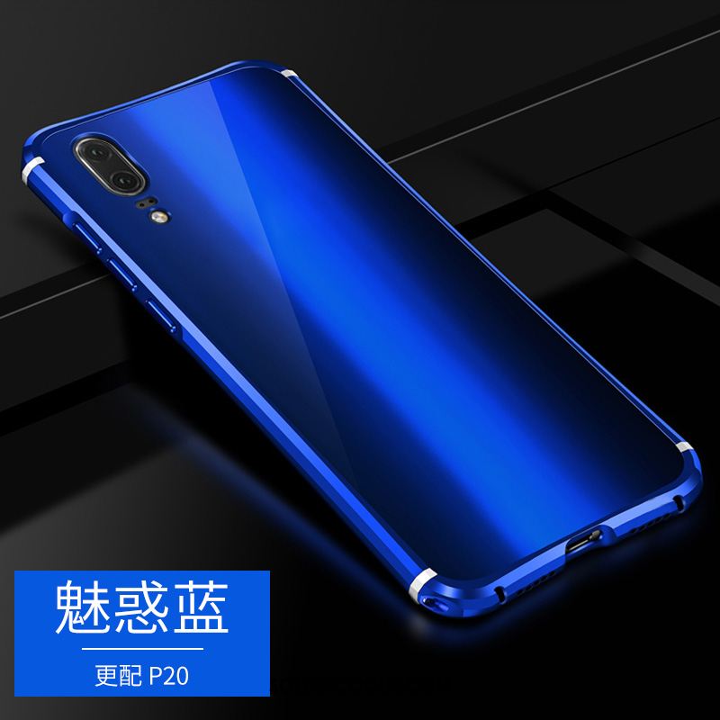 Coque Huawei P20 Très Mince Personnalité Marque De Tendance Verre Mode Housse Pas Cher