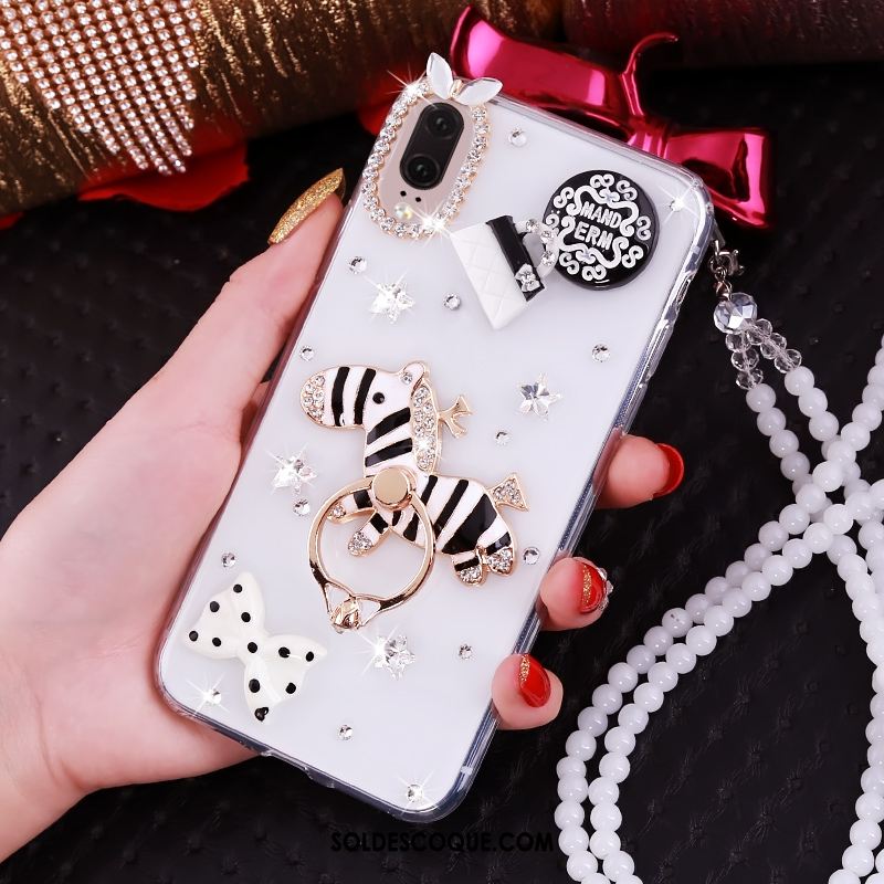 Coque Huawei P20 Téléphone Portable Strass Luxe Transparent Pas Cher