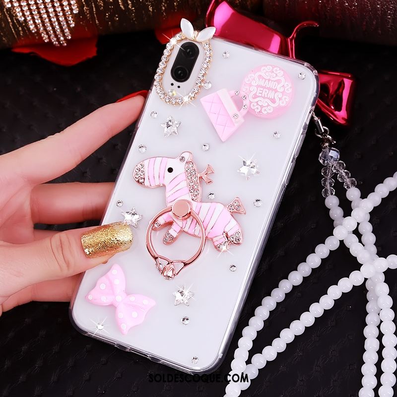 Coque Huawei P20 Téléphone Portable Strass Luxe Transparent Pas Cher