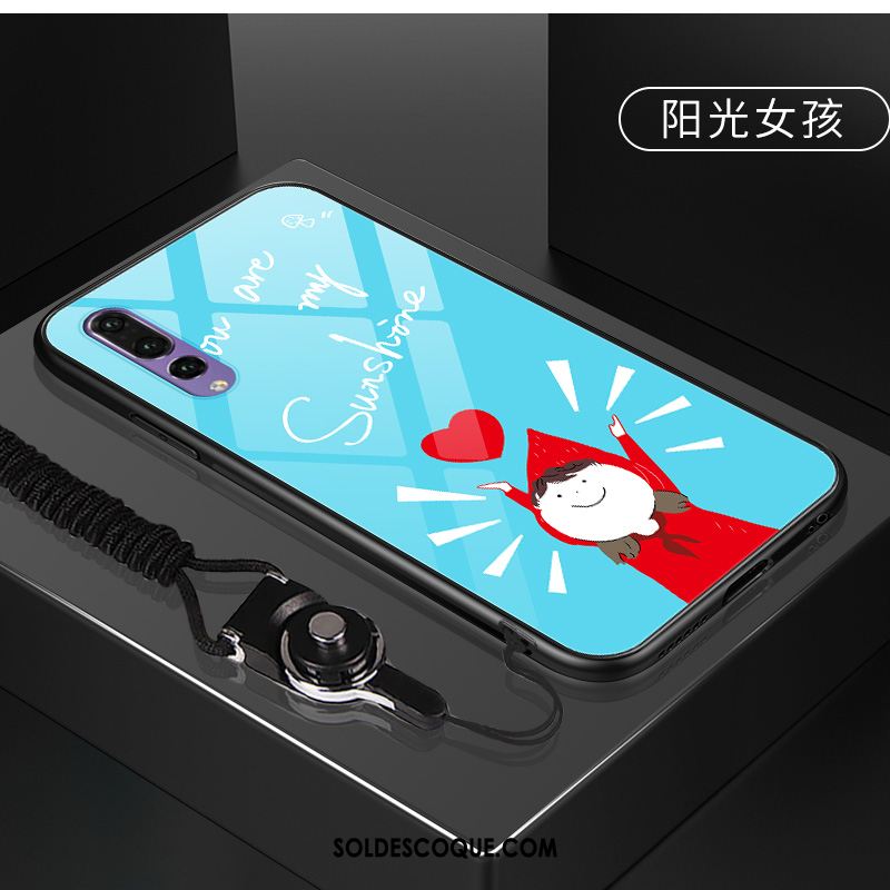 Coque Huawei P20 Téléphone Portable Étui Verre Protection Rose En Ligne
