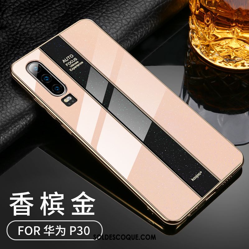 Coque Huawei P30 Blanc Incassable Protection Personnalité Silicone Pas Cher