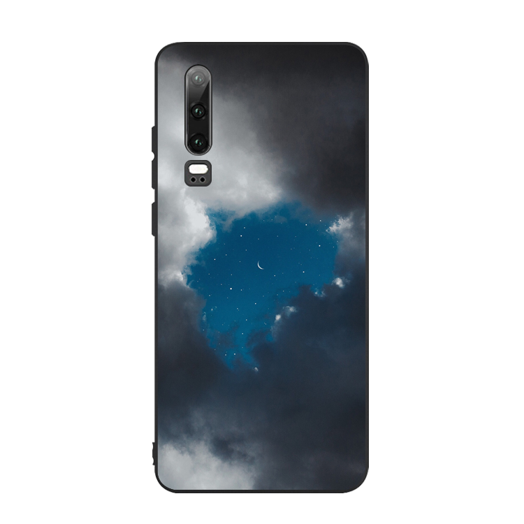 Coque Huawei P30 Ciel Étoilé Silicone Téléphone Portable Fluide Doux Incassable Housse Soldes