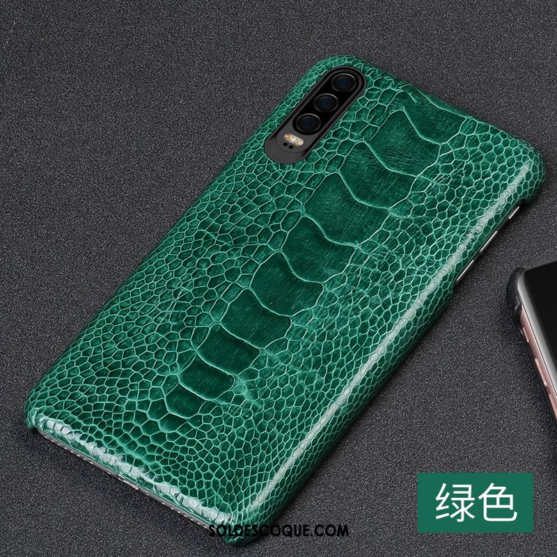 Coque Huawei P30 Créatif Personnalité Cuir Oiseau Luxe En Vente