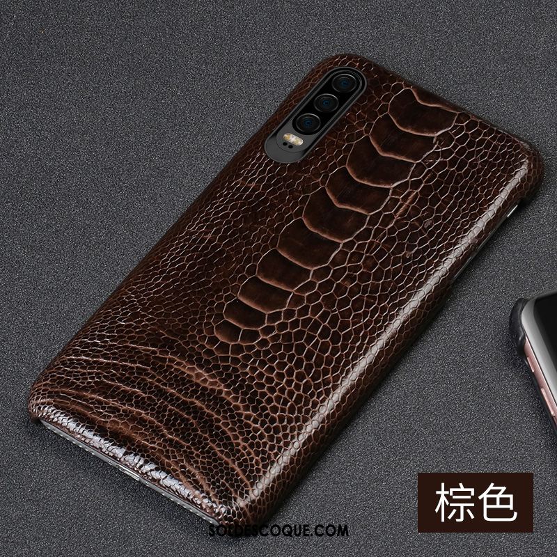 Coque Huawei P30 Créatif Personnalité Cuir Oiseau Luxe En Vente