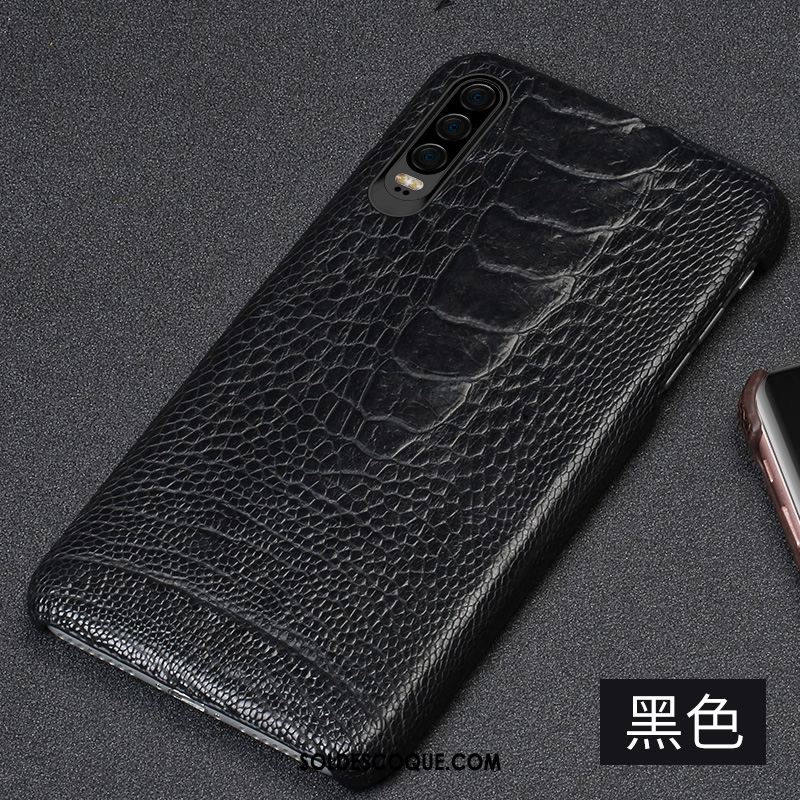 Coque Huawei P30 Créatif Personnalité Cuir Oiseau Luxe En Vente