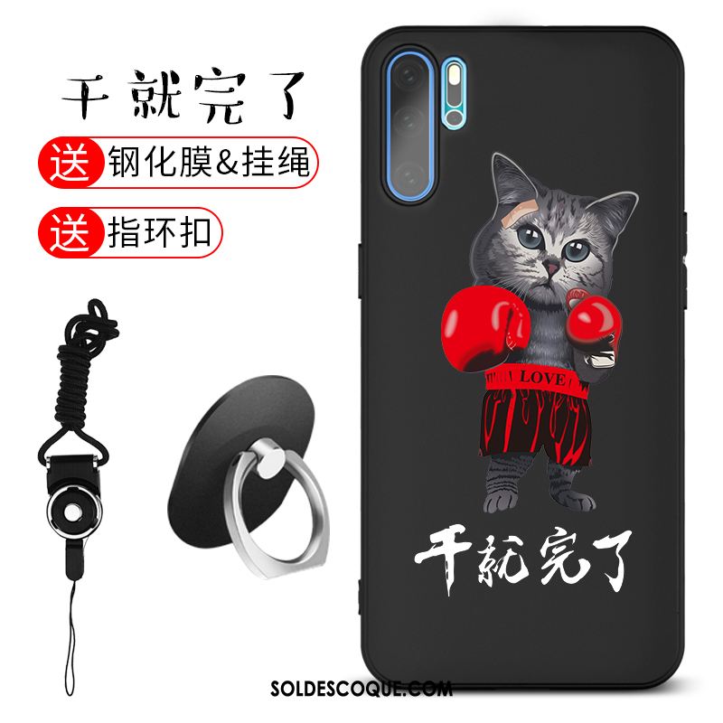 Coque Huawei P30 Gaufrage Silicone Étui Marque De Tendance Créatif Pas Cher