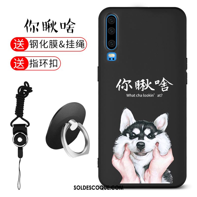 Coque Huawei P30 Gaufrage Silicone Étui Marque De Tendance Créatif Pas Cher