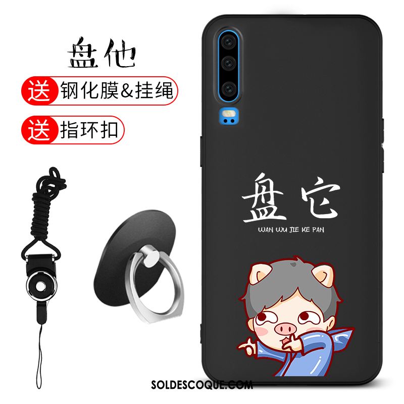 Coque Huawei P30 Gaufrage Silicone Étui Marque De Tendance Créatif Pas Cher