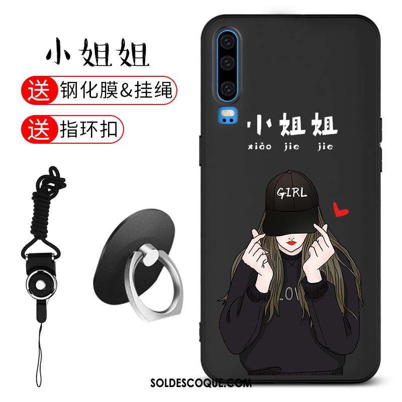 Coque Huawei P30 Gaufrage Silicone Étui Marque De Tendance Créatif Pas Cher