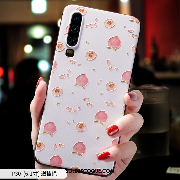 Coque Huawei P30 Incassable Personnalité Net Rouge Tout Compris Très Mince En Ligne