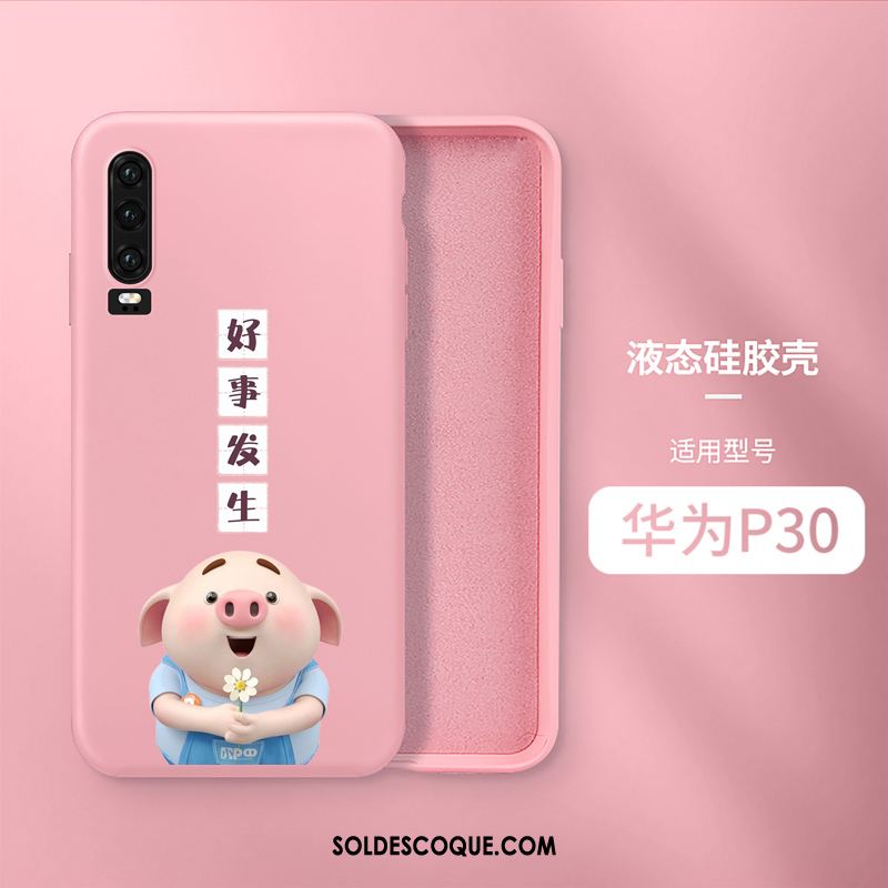 Coque Huawei P30 Incassable Tout Compris Couleur Unie Très Mince Téléphone Portable En Vente