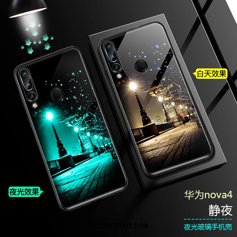Coque Huawei P30 Lite Créatif Lumineuses Délavé En Daim Protection Silicone Housse En Ligne