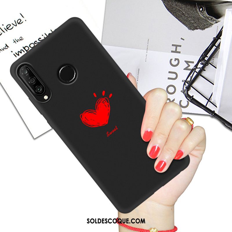 Coque Huawei P30 Lite Dessin Animé Amoureux Tout Compris Coque En Silicone Protection Pas Cher