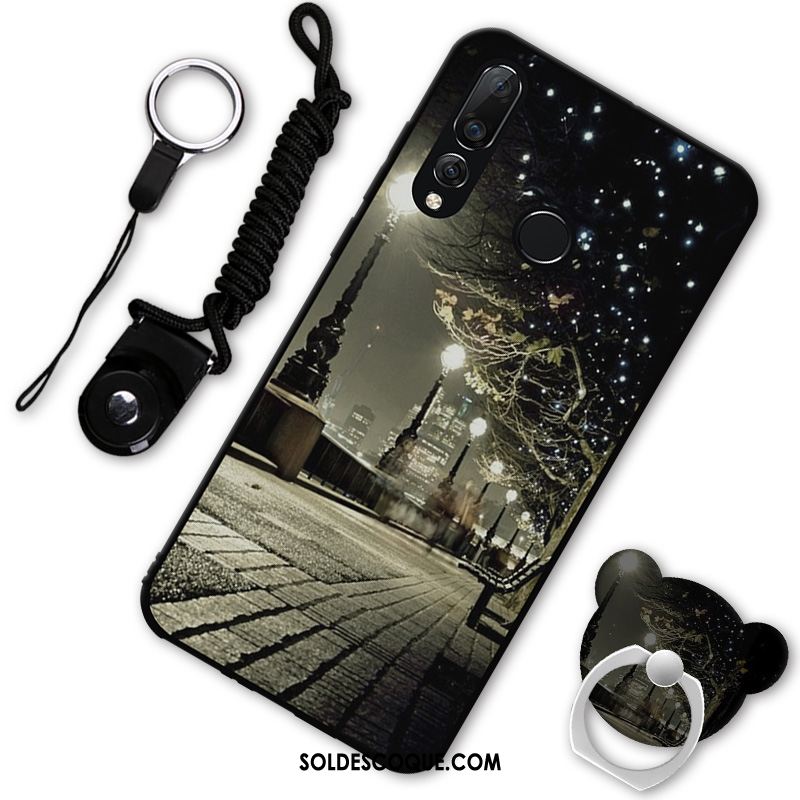 Coque Huawei P30 Lite Dessin Animé Étui Téléphone Portable Noir Marque De Tendance En Ligne