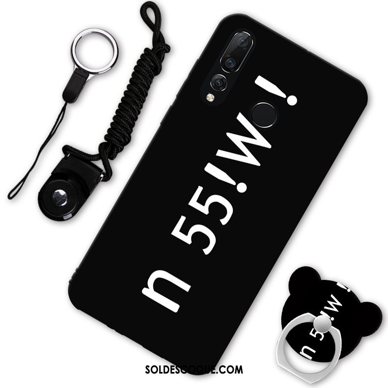 Coque Huawei P30 Lite Dessin Animé Étui Téléphone Portable Noir Marque De Tendance En Ligne