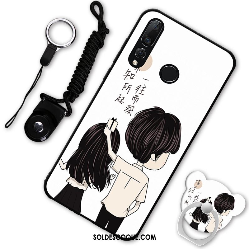 Coque Huawei P30 Lite Dessin Animé Étui Téléphone Portable Noir Marque De Tendance En Ligne