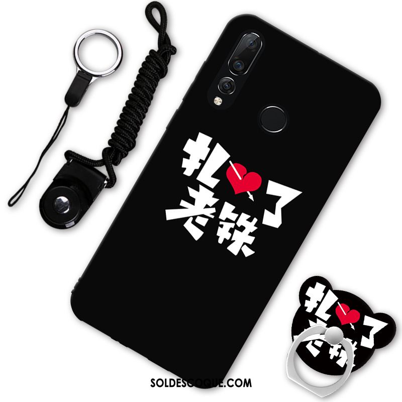 Coque Huawei P30 Lite Dessin Animé Étui Téléphone Portable Noir Marque De Tendance En Ligne