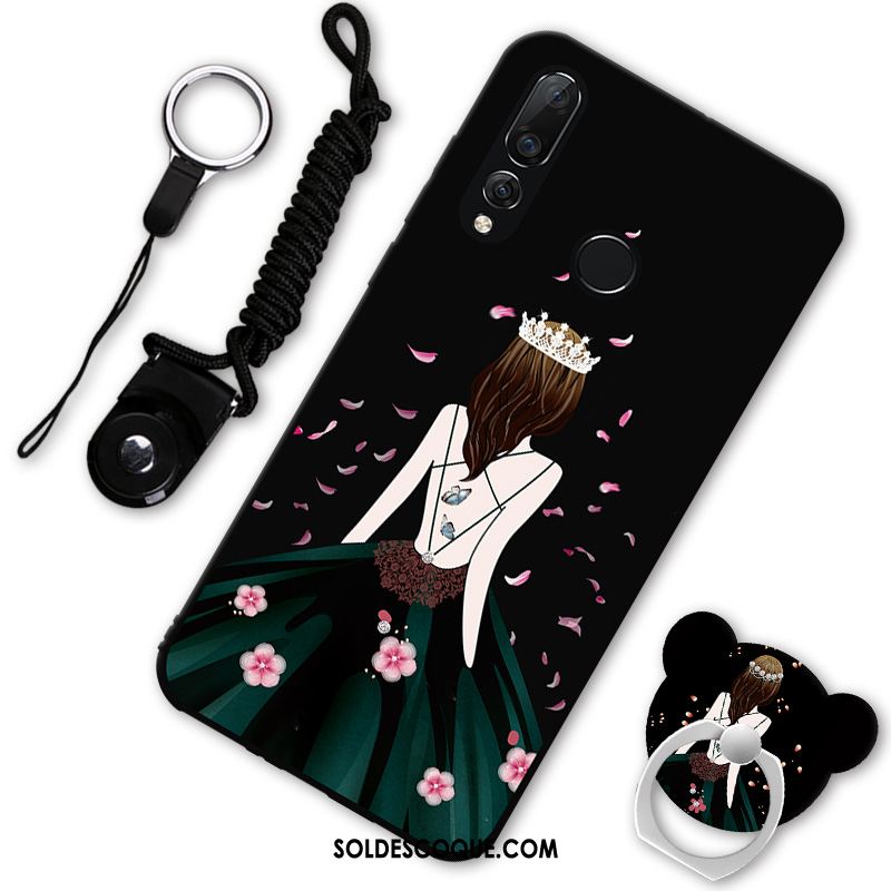 Coque Huawei P30 Lite Dessin Animé Étui Téléphone Portable Noir Marque De Tendance En Ligne