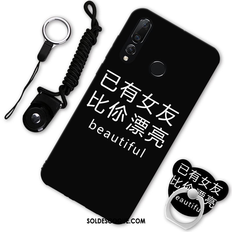 Coque Huawei P30 Lite Dessin Animé Étui Téléphone Portable Noir Marque De Tendance En Ligne