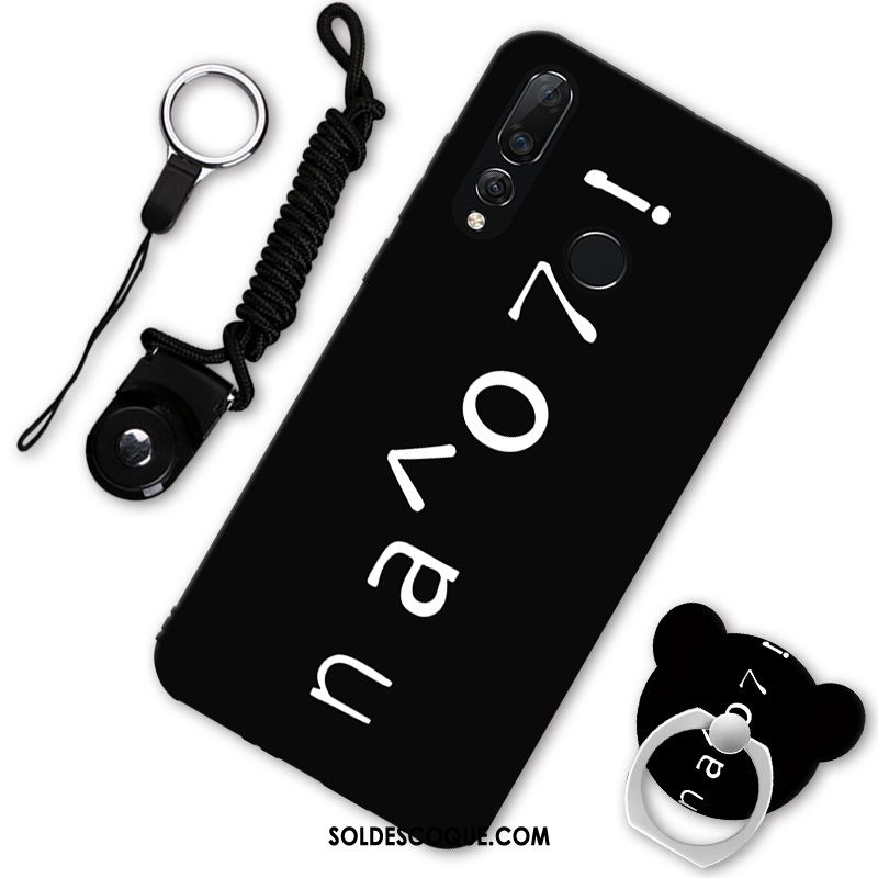 Coque Huawei P30 Lite Dessin Animé Étui Téléphone Portable Noir Marque De Tendance En Ligne