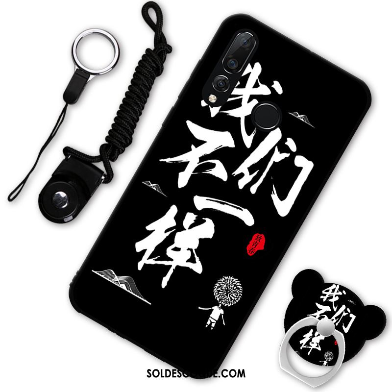 Coque Huawei P30 Lite Dessin Animé Étui Téléphone Portable Noir Marque De Tendance En Ligne