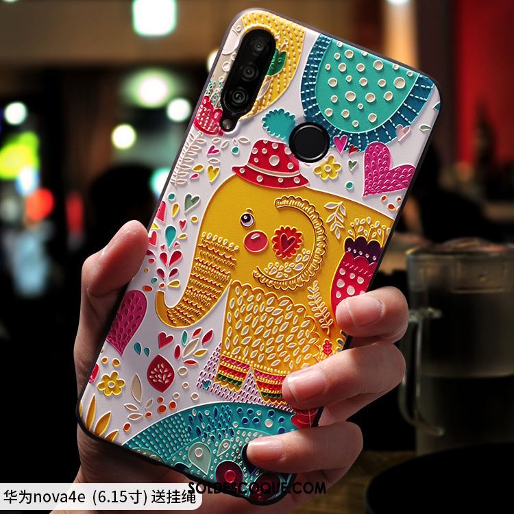 Coque Huawei P30 Lite Incassable Dessin Animé Très Mince Charmant Net Rouge Pas Cher