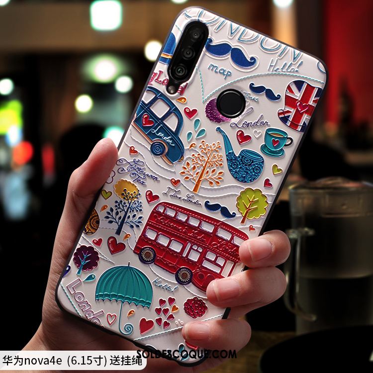 Coque Huawei P30 Lite Incassable Dessin Animé Très Mince Charmant Net Rouge Pas Cher