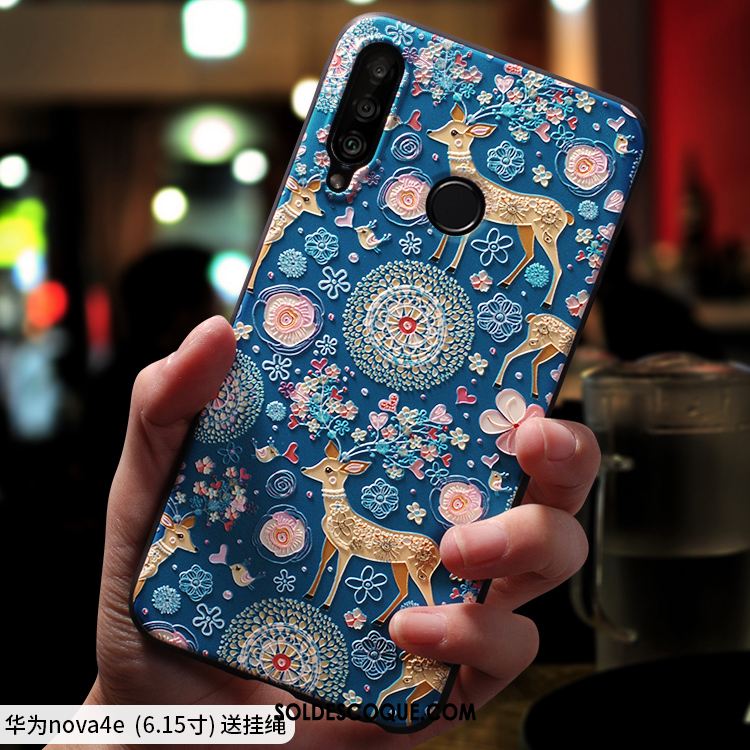 Coque Huawei P30 Lite Incassable Dessin Animé Très Mince Charmant Net Rouge Pas Cher