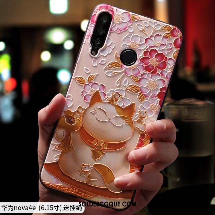 Coque Huawei P30 Lite Incassable Dessin Animé Très Mince Charmant Net Rouge Pas Cher